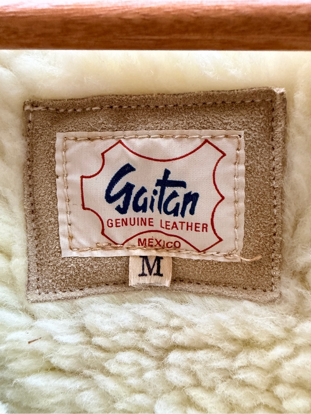 Vintage Gaitan Genuine Leather Mexico Fringe Poncho | Boho Western Suede Cape - Picture 8 of 8
